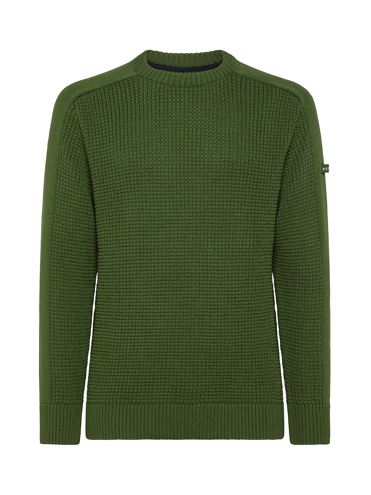 Moises contrast pullover, Dark Green, large image number 0