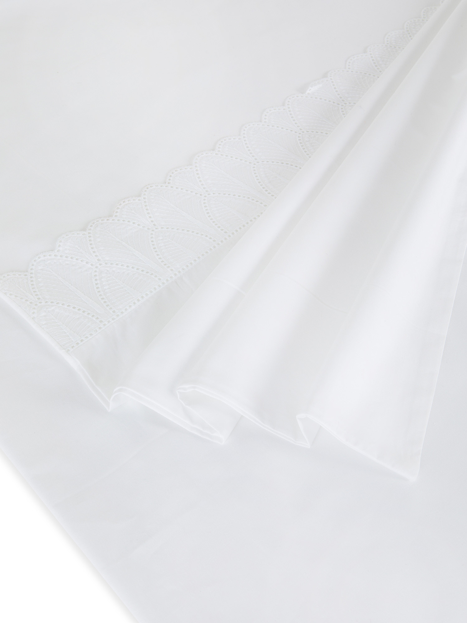Duvet cover in fine cotton percale Portofino, White, large image number 3