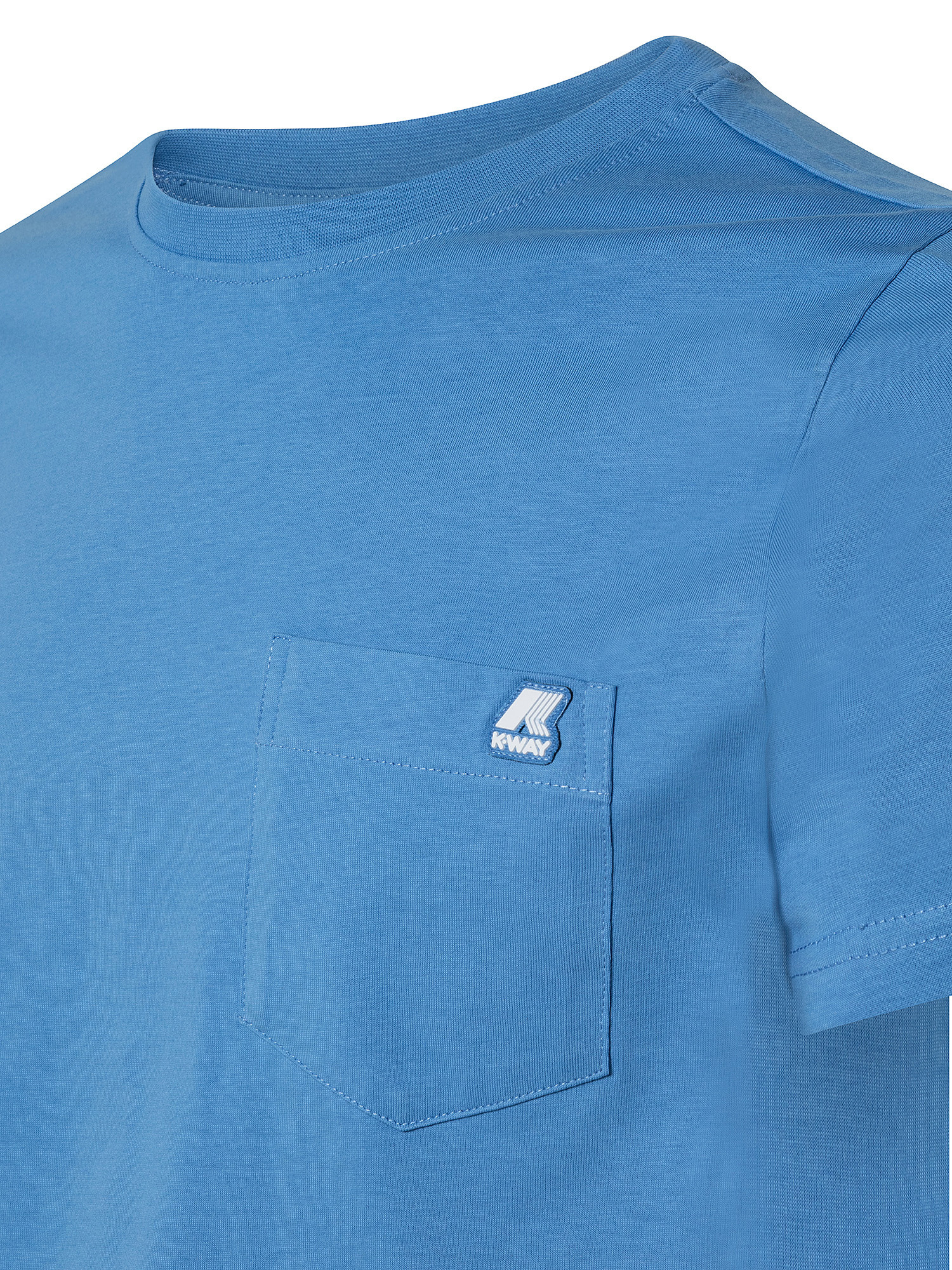 T-shirt slim fit, Azzurro, large image number 2