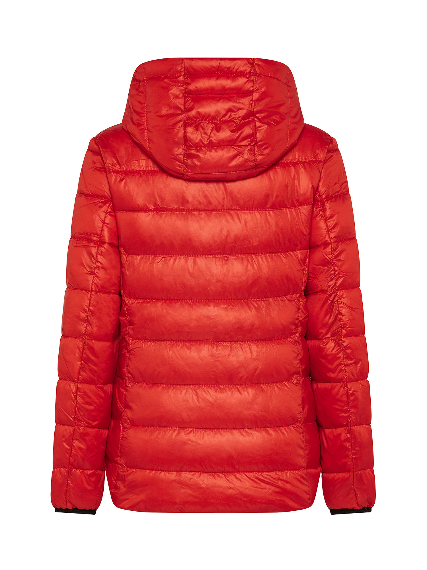 Hooded down jacket, Red, large image number 1