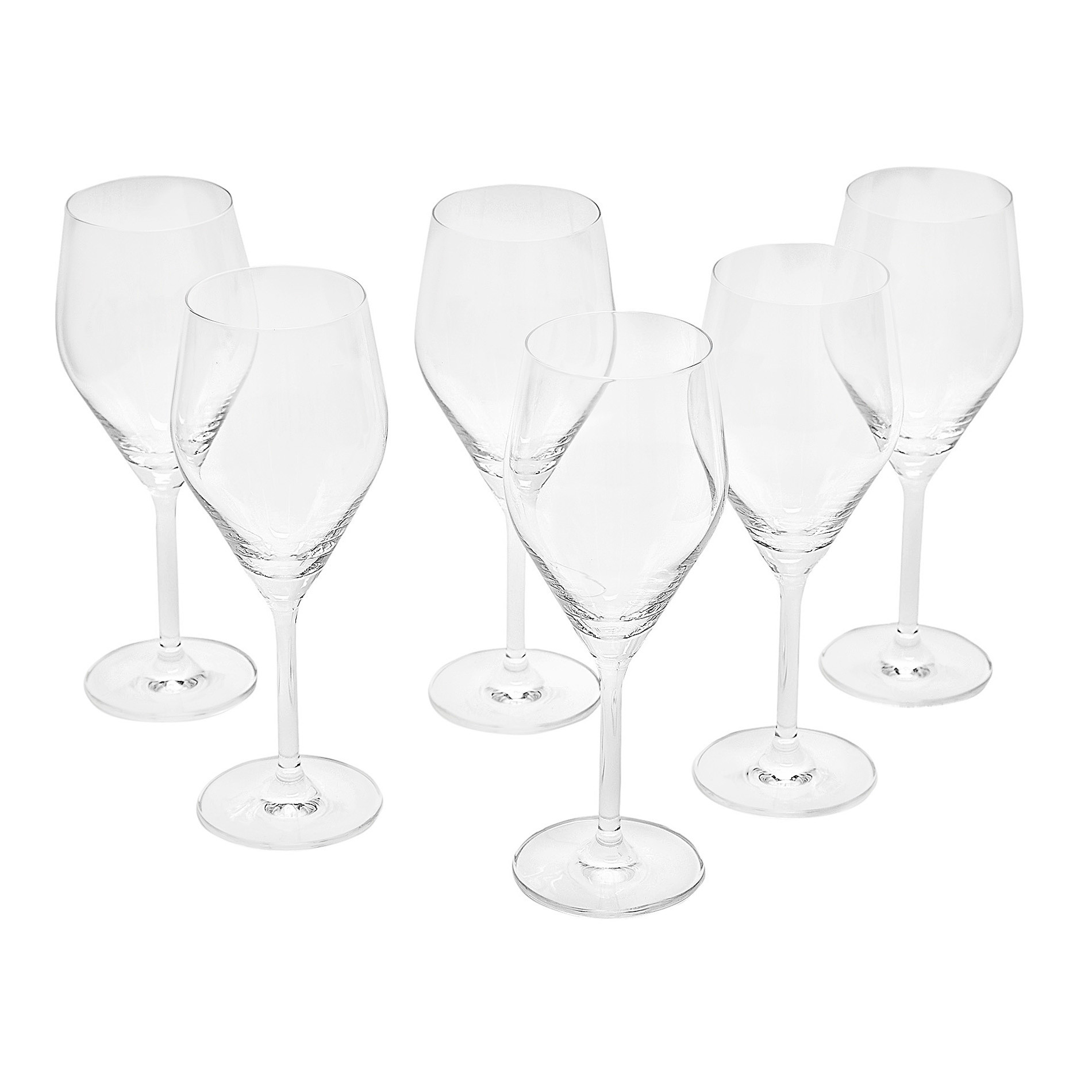Set of 6 Audience wine goblets, Transparent, large image number 0