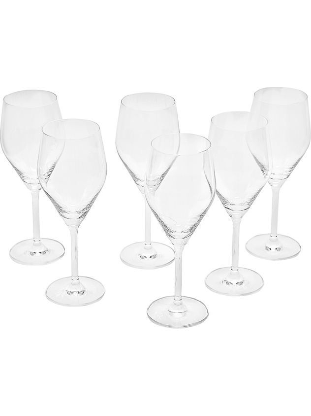 Set of 6 Audience wine goblets