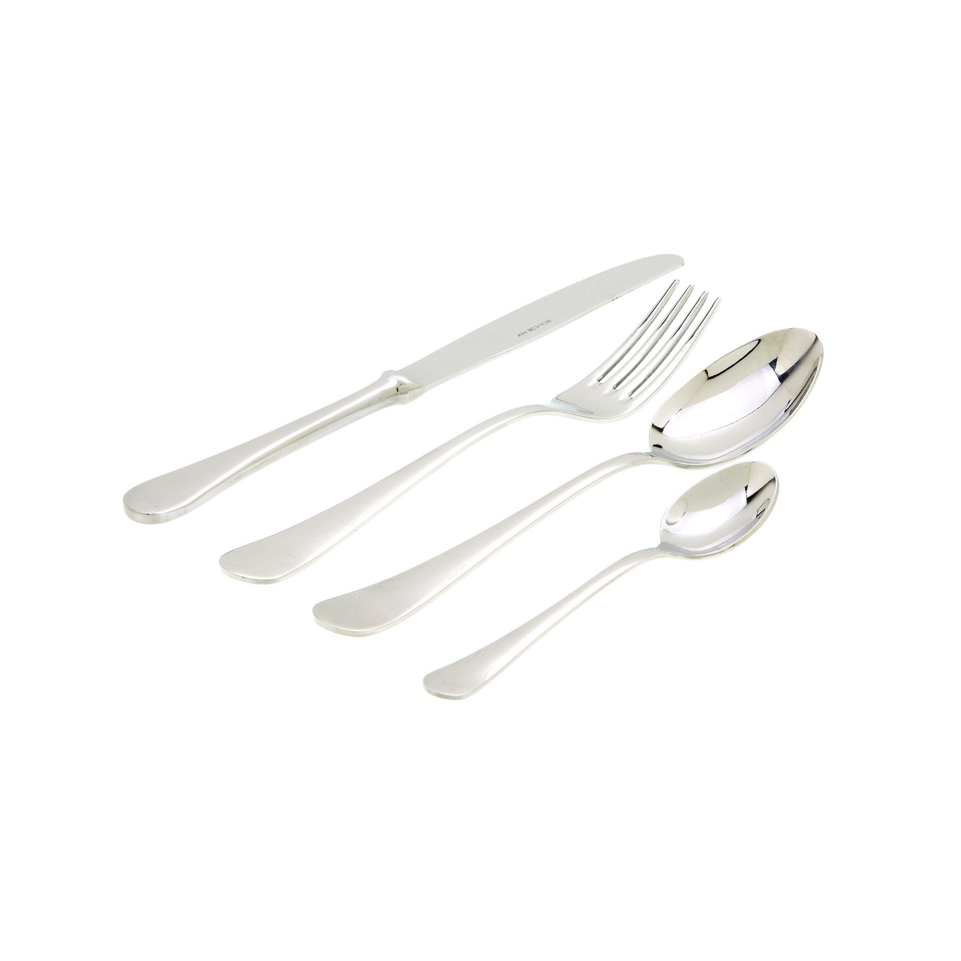 Milano dinner fork, Silver Grey, large image number 1