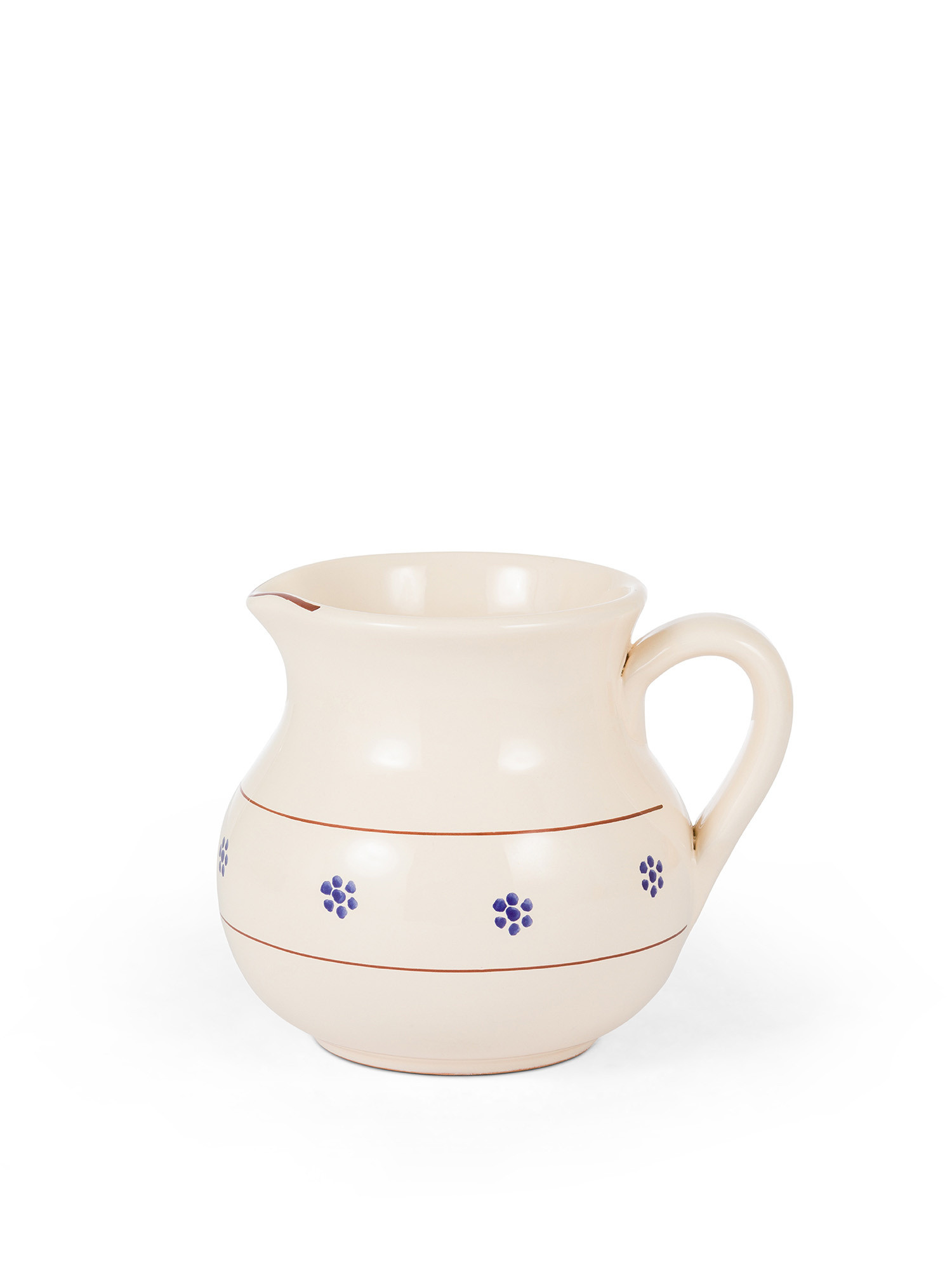 Brocca ceramica Fiorina, Beige, large image number 0