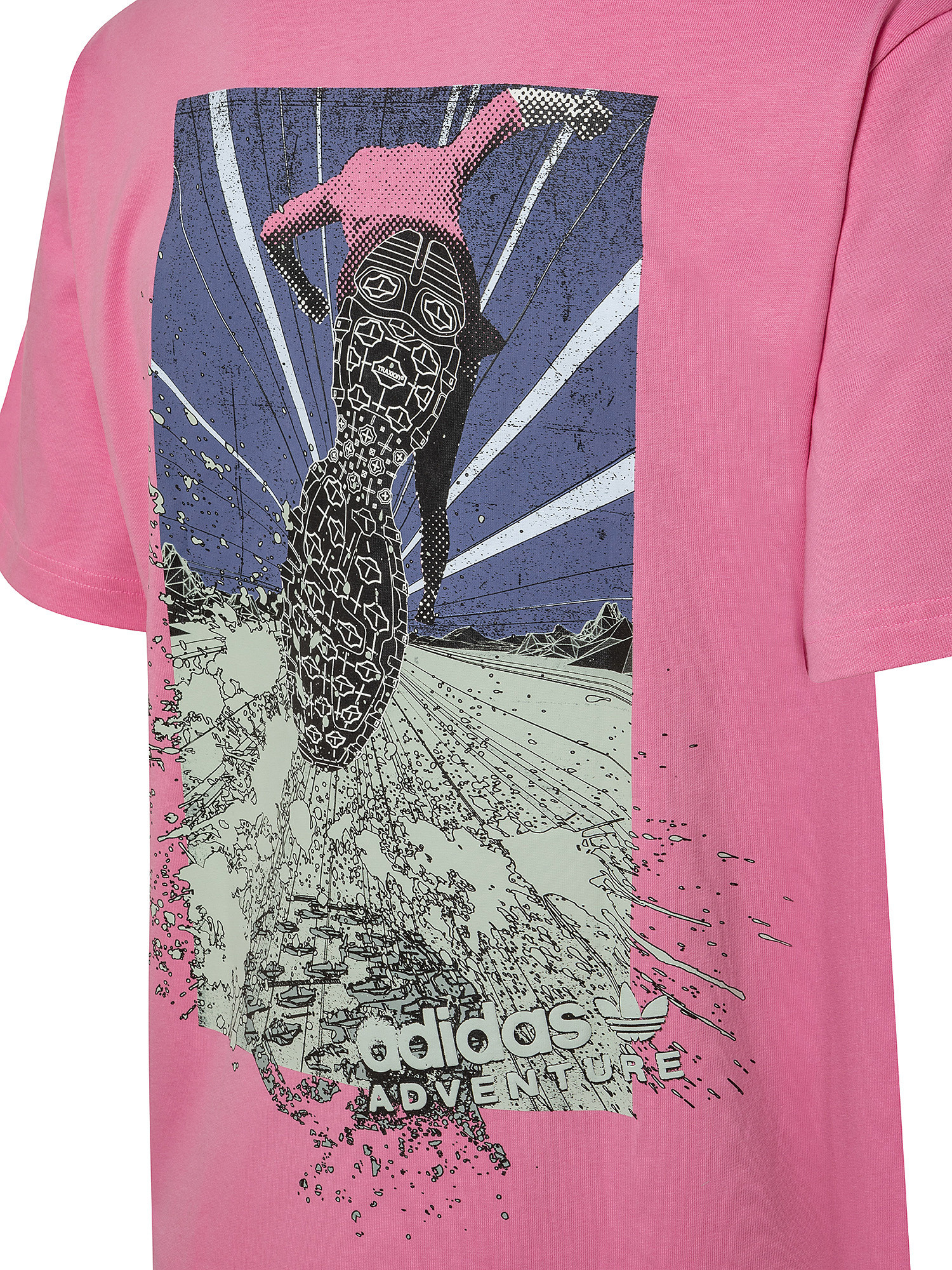 Adidas - T-shirt adventure trail, Rosa, large image number 2