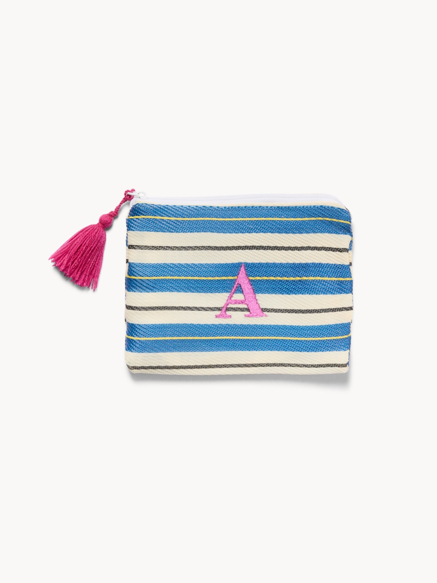 Pochette con lettera ricamata A, Multicolor Lettera A, large image number 0