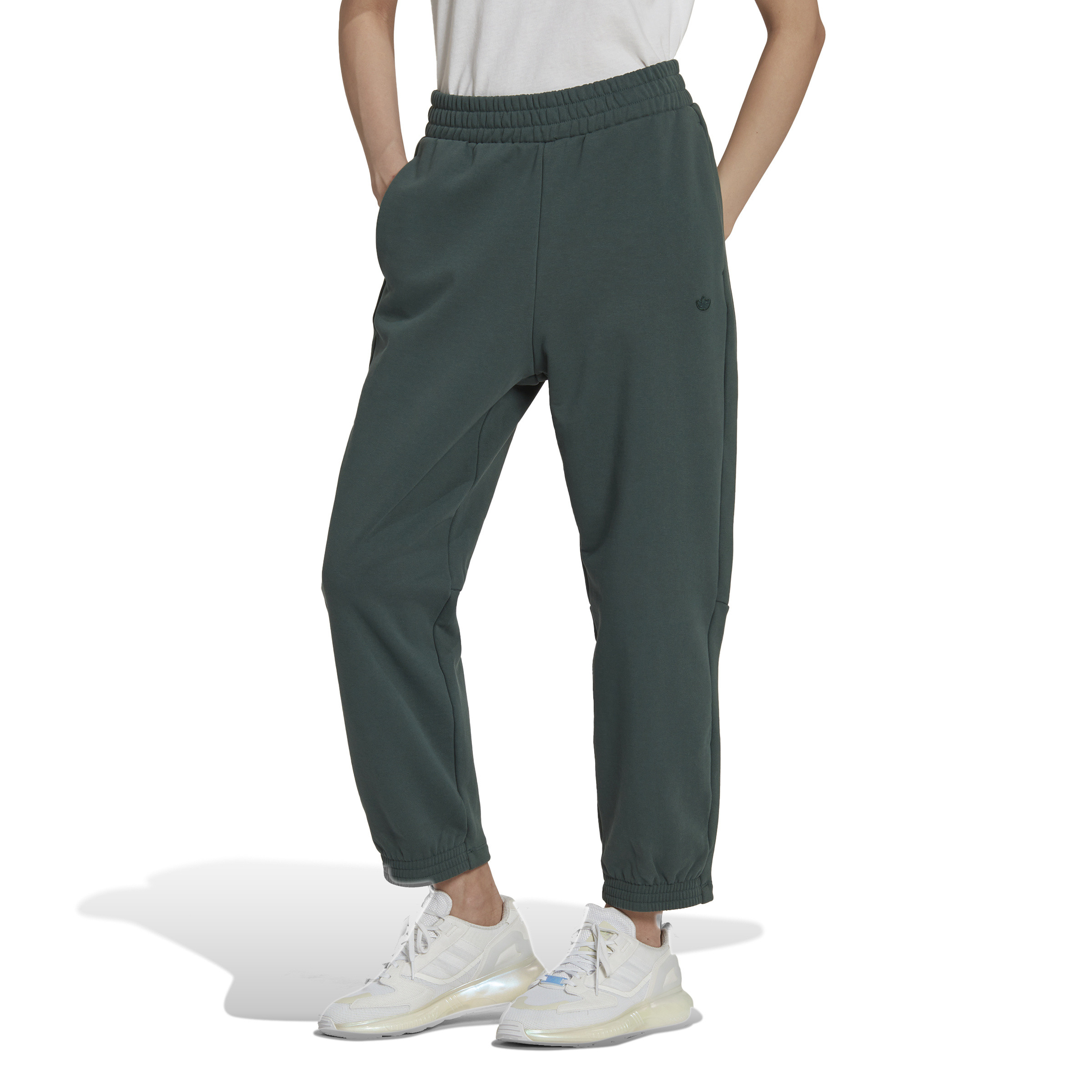 Adidas - Pantaloni jogger adicolor, Verde scuro, large image number 5
