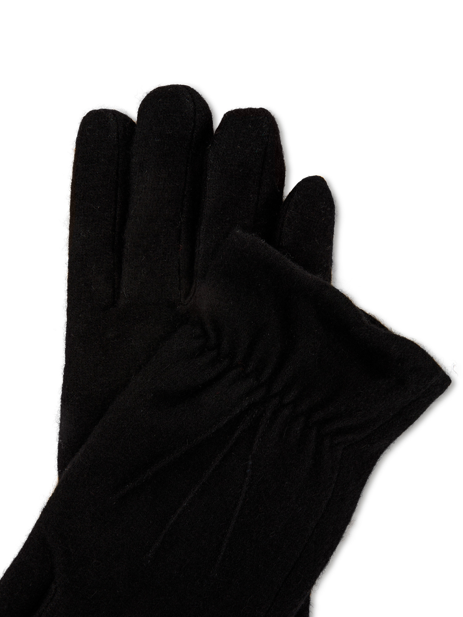 Fleece lined glove, Black, large image number 1