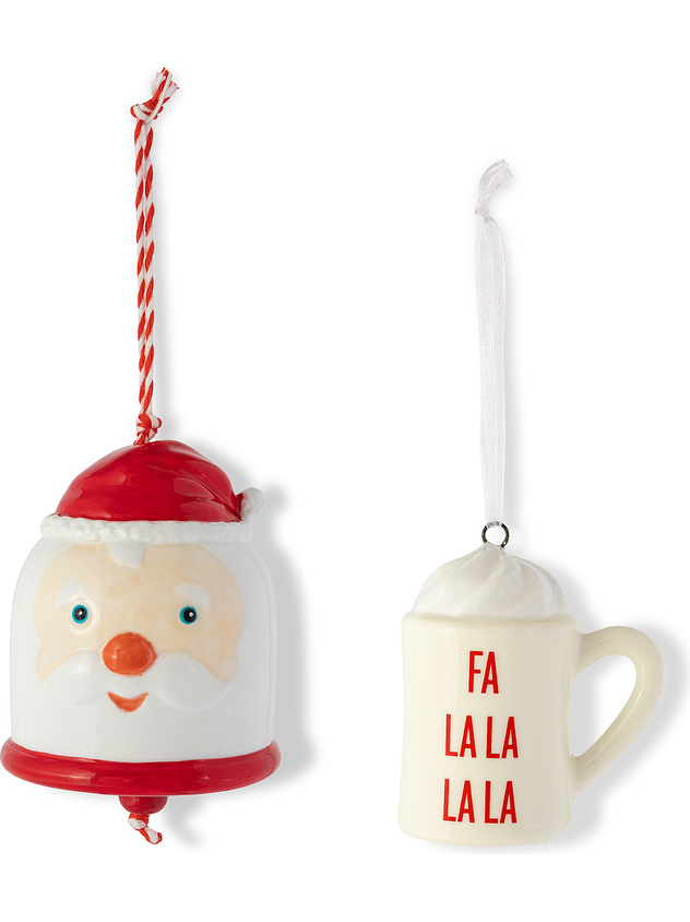 Hand decorated porcelain tree decoration