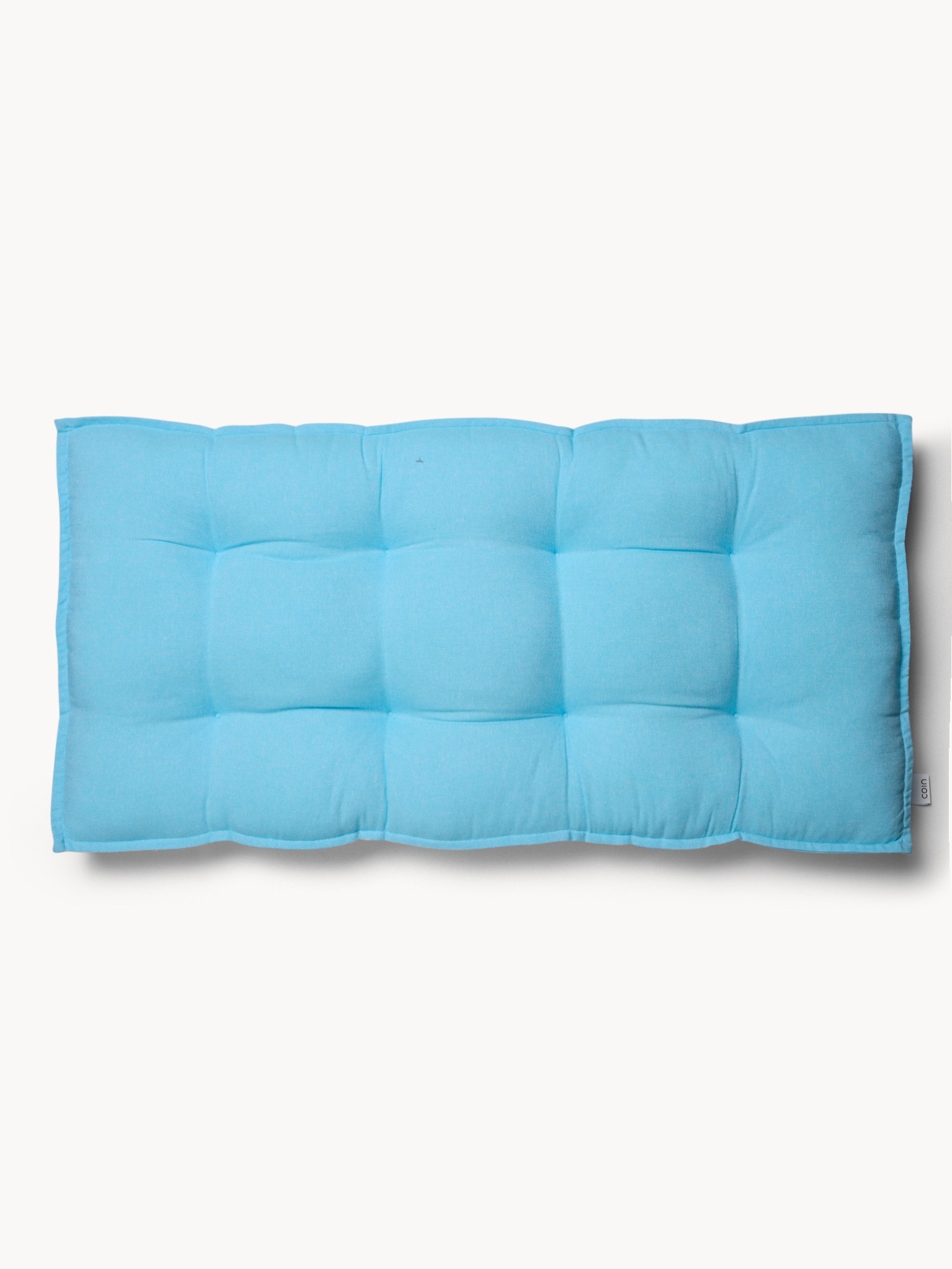 Cuscino a materasso in cotone chambray - Prezzo di lancio, Blu, large image number 0