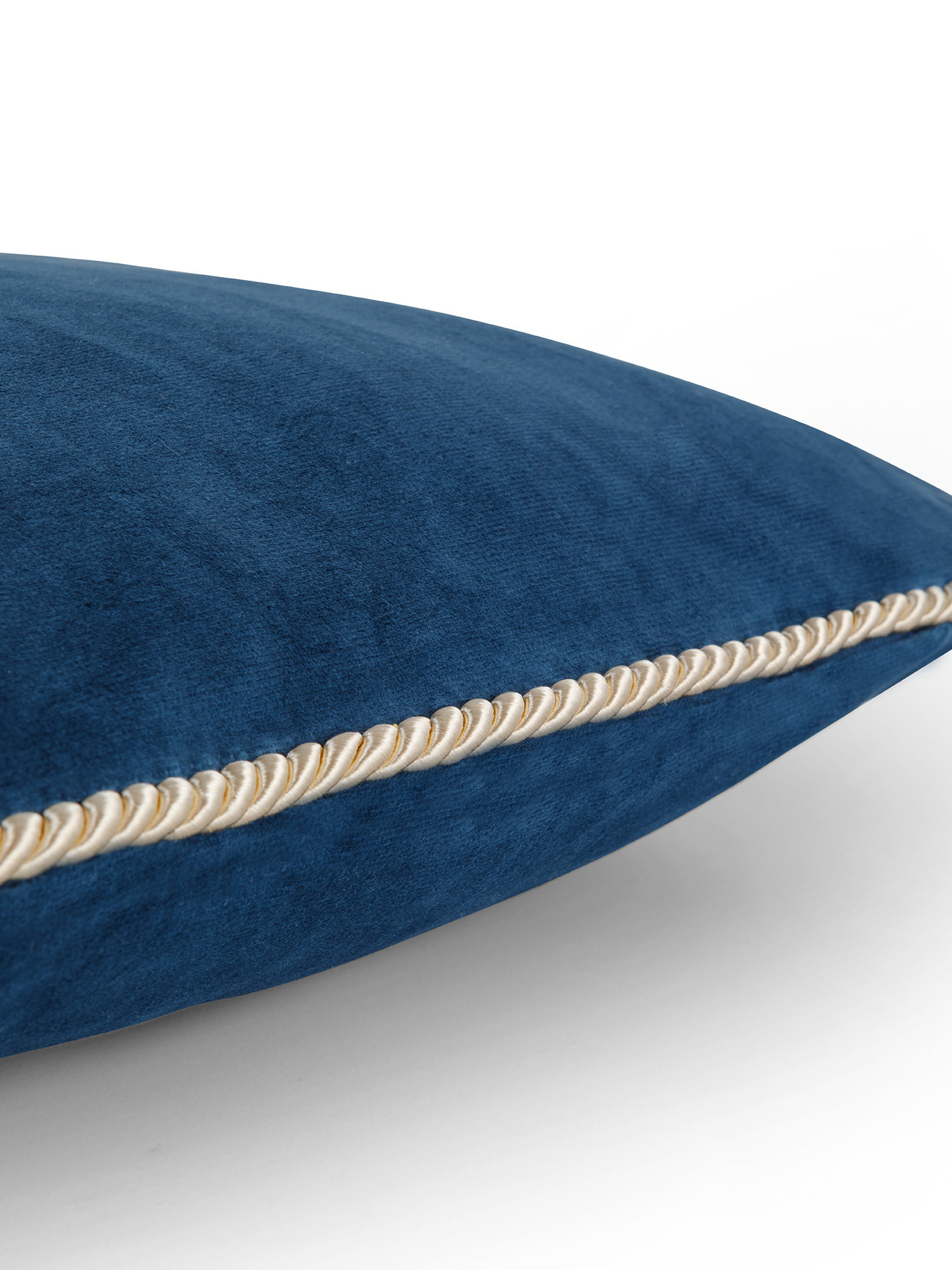 Velvet cushion 45x45cm, Dark Blue, large image number 2