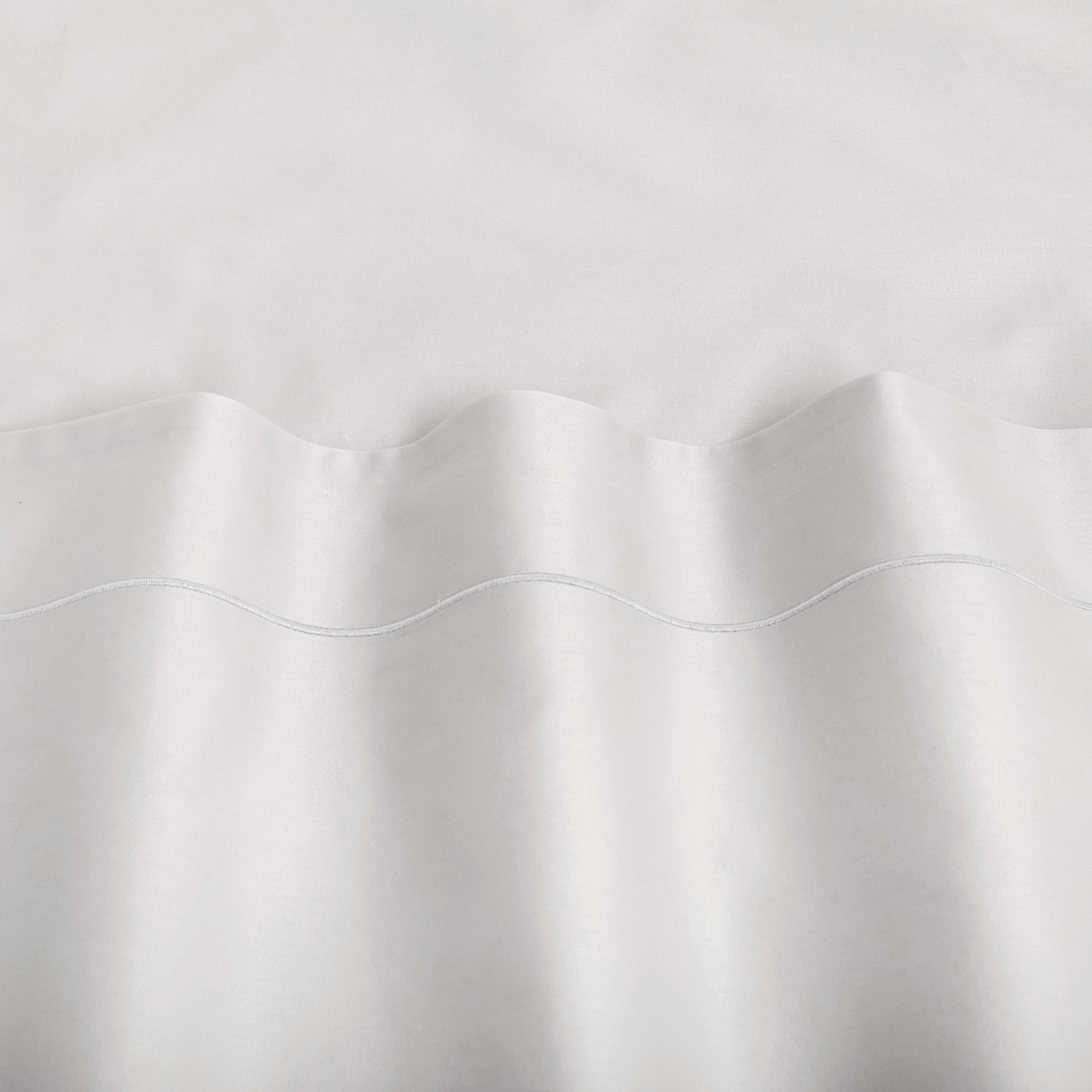 Flat sheet in TC400 satin cotton, Smoke Grey, large image number 3
