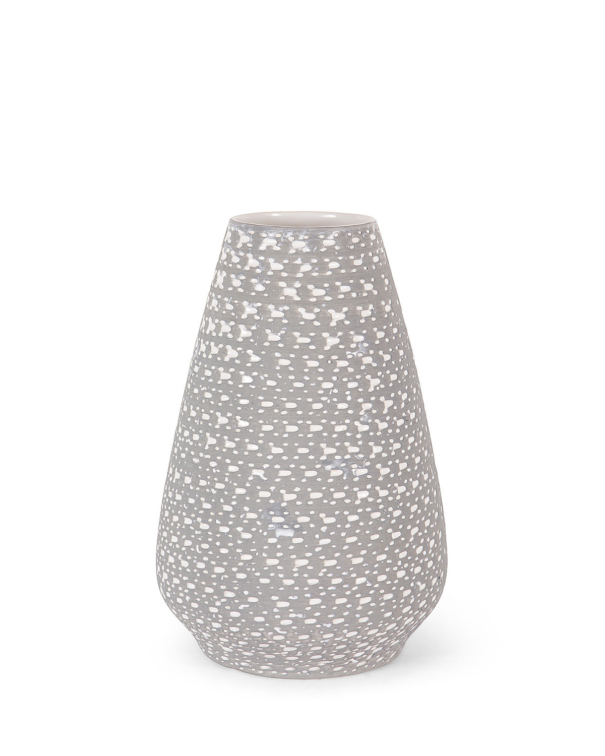Portuguese handcrafted ceramic vase, Grey, large image number 0
