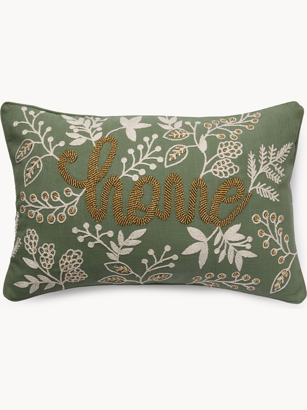 Cuscino con ricamo Home 35x55cm
