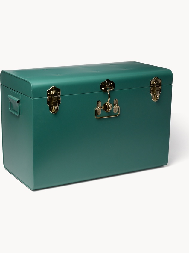 Baule decorativo in acciaio verniciato