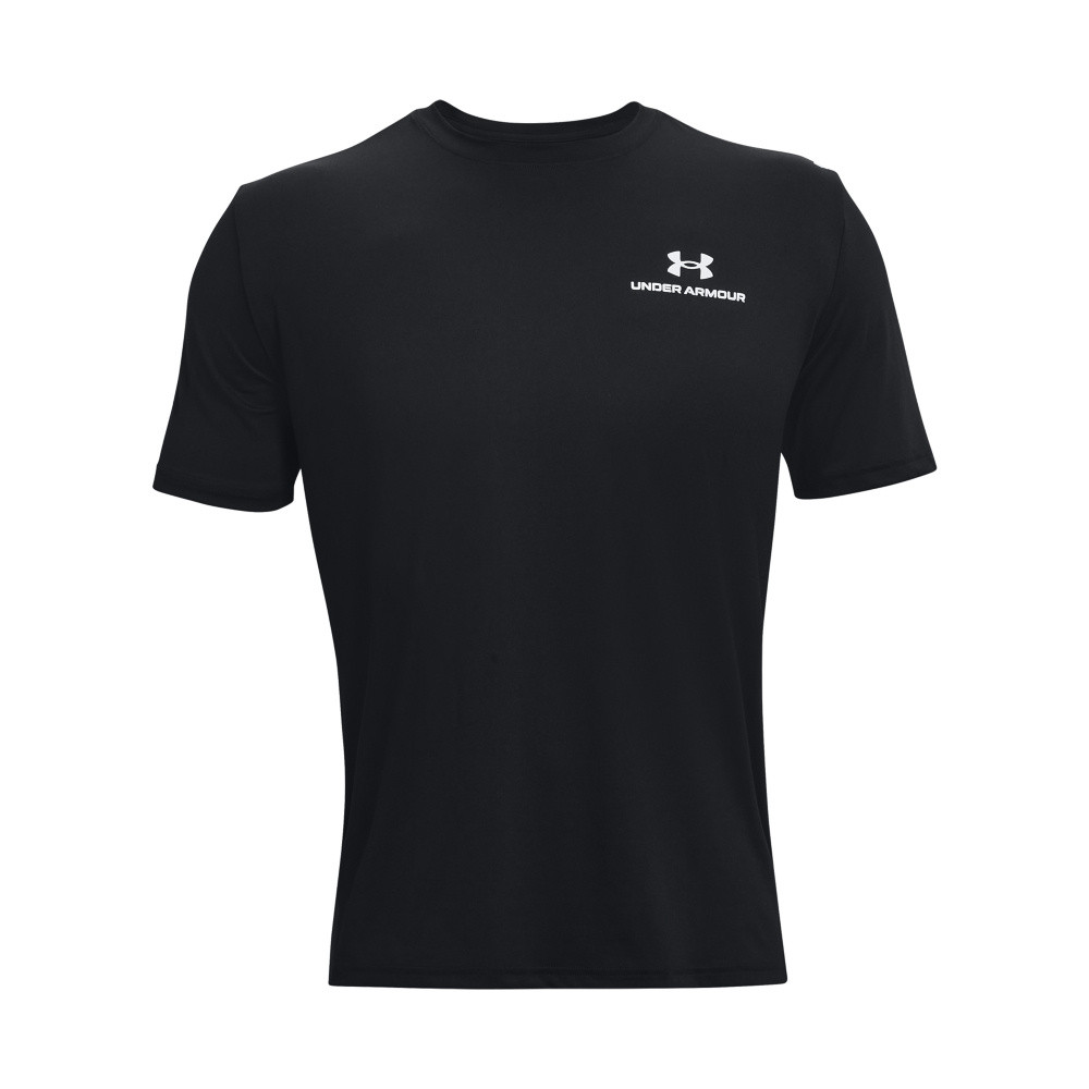 T-shirt with reflective logo, Black, large image number 0