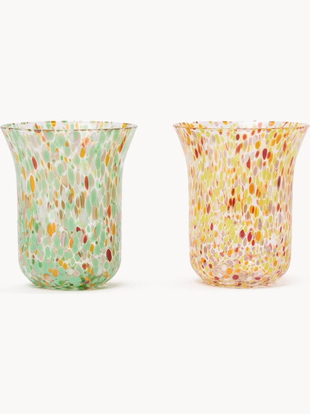 Colorful Blown Glass Tumblers