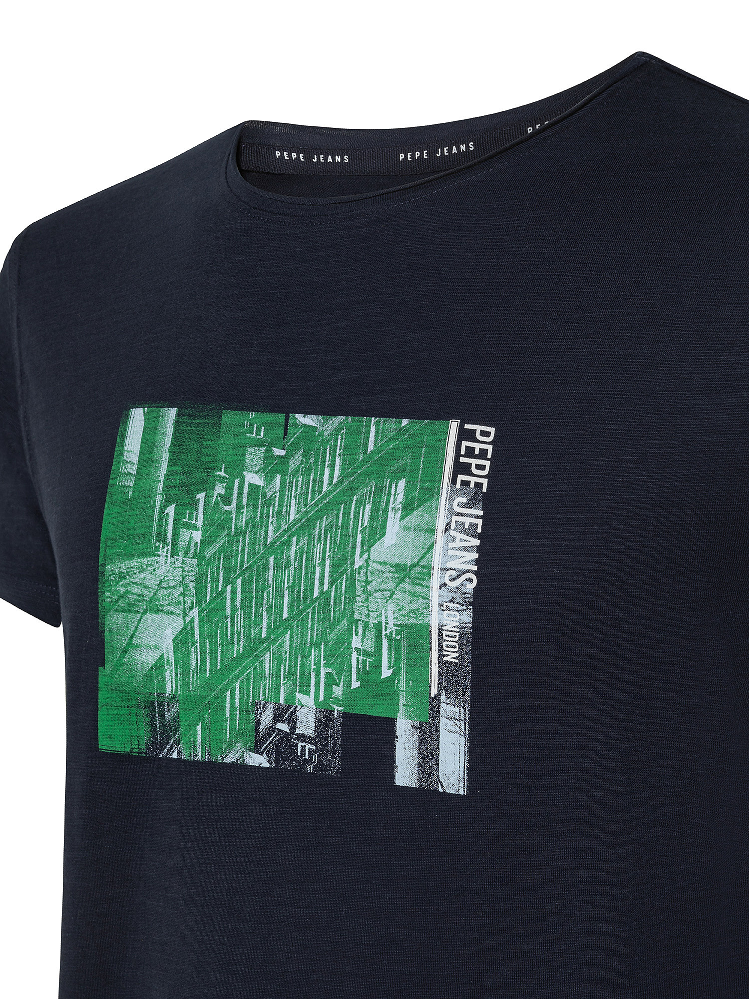 T-shirt in cotone Sherlock, Blu scuro, large image number 2
