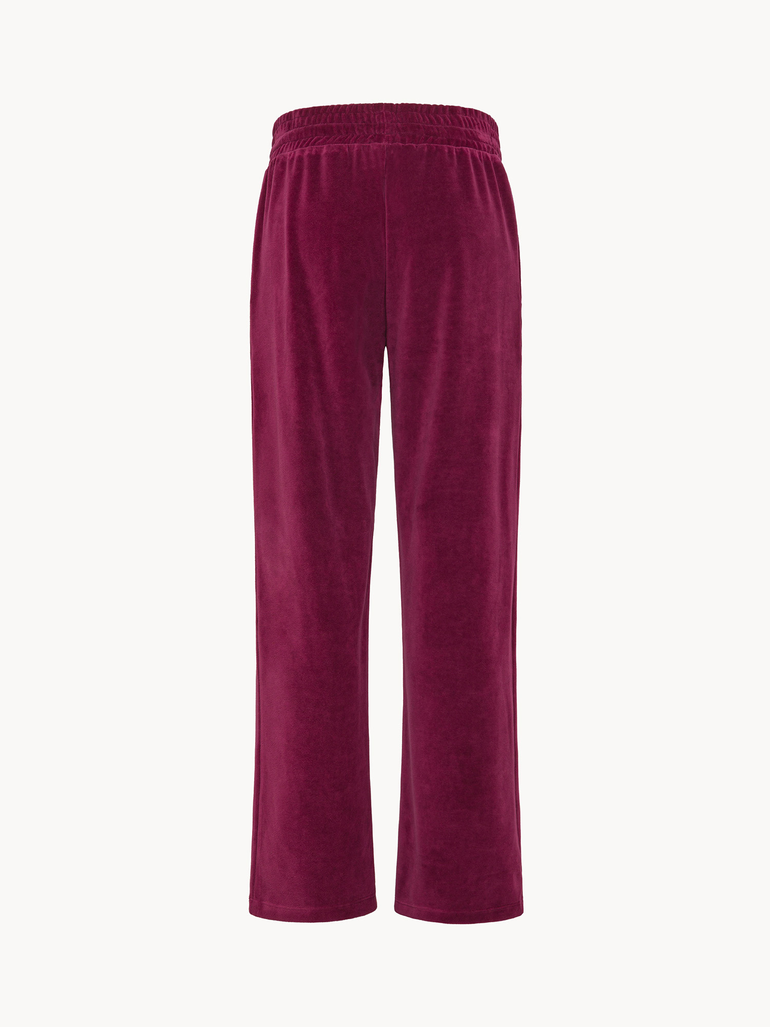 Velvet palazzo pants, Cherry Red, large image number 1