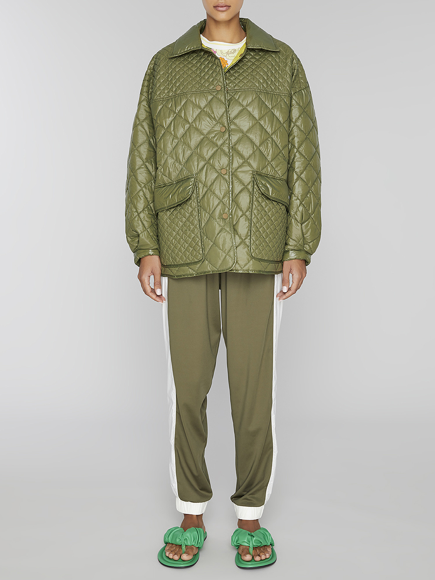Oof Wear - Quilted Jacket, Dark Green, large image number 1