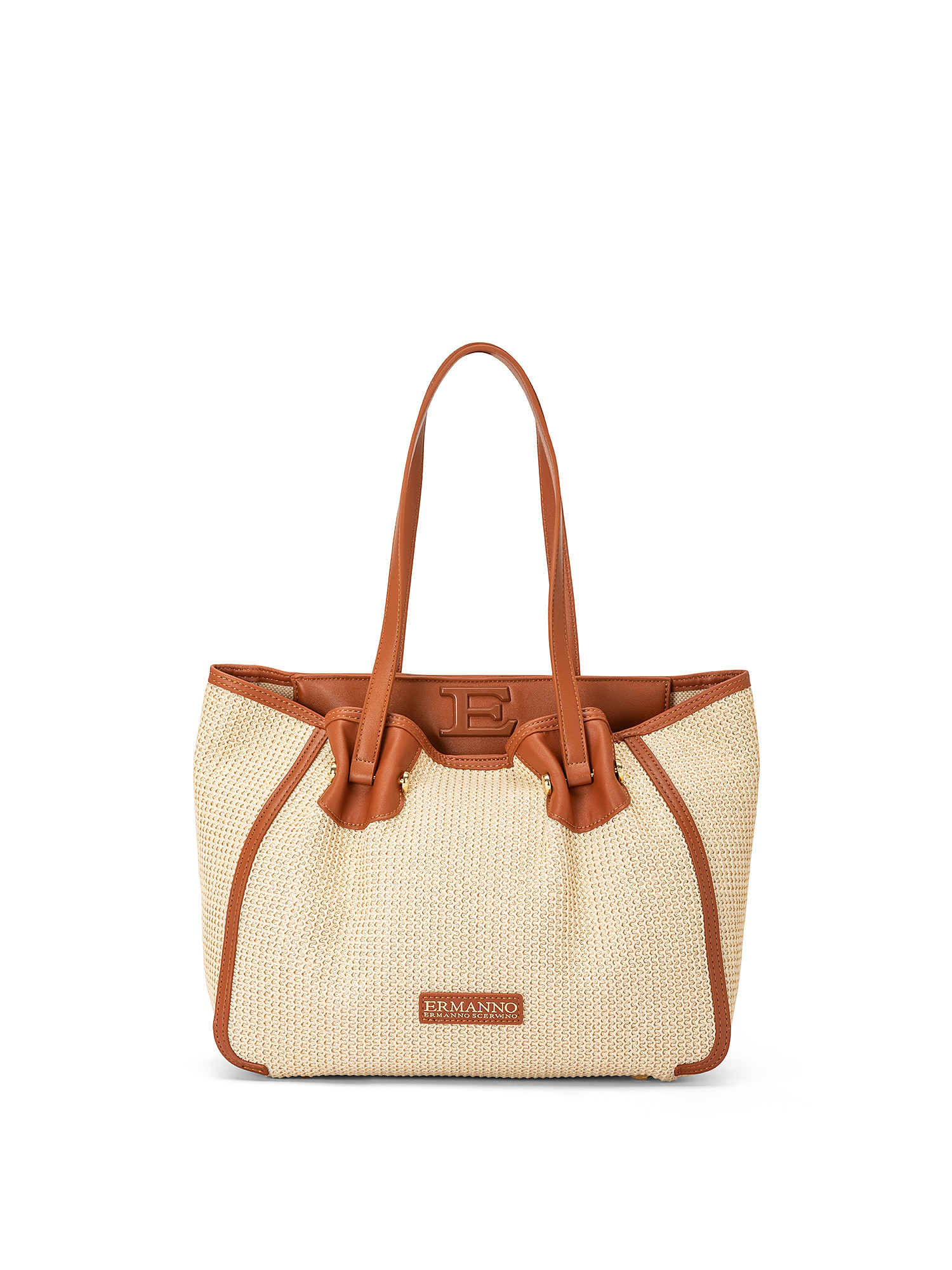 Giovanna straw small bag, Cream, large image number 0