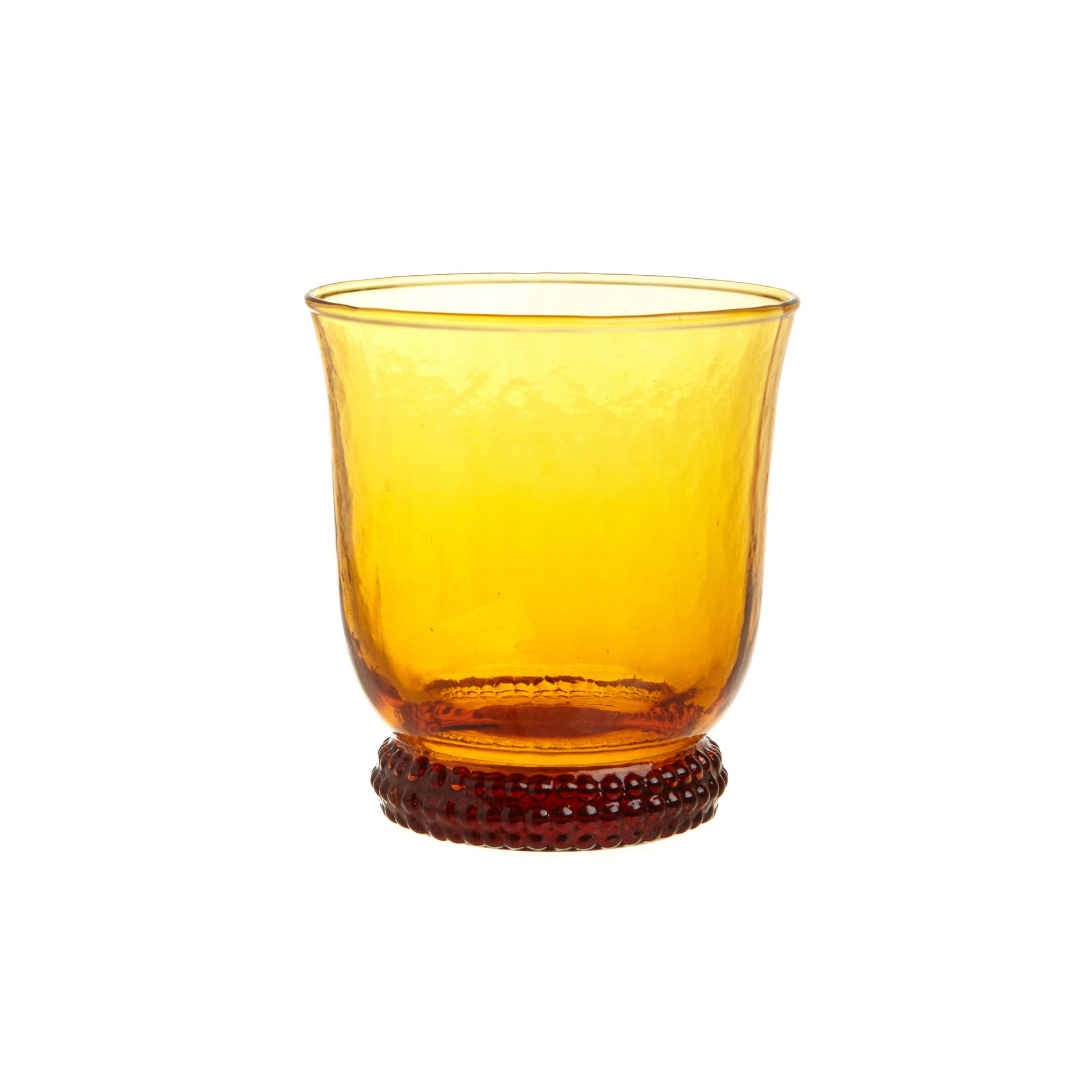 Bicchiere vetro colore in pasta, Arancione ambra, large image number 0