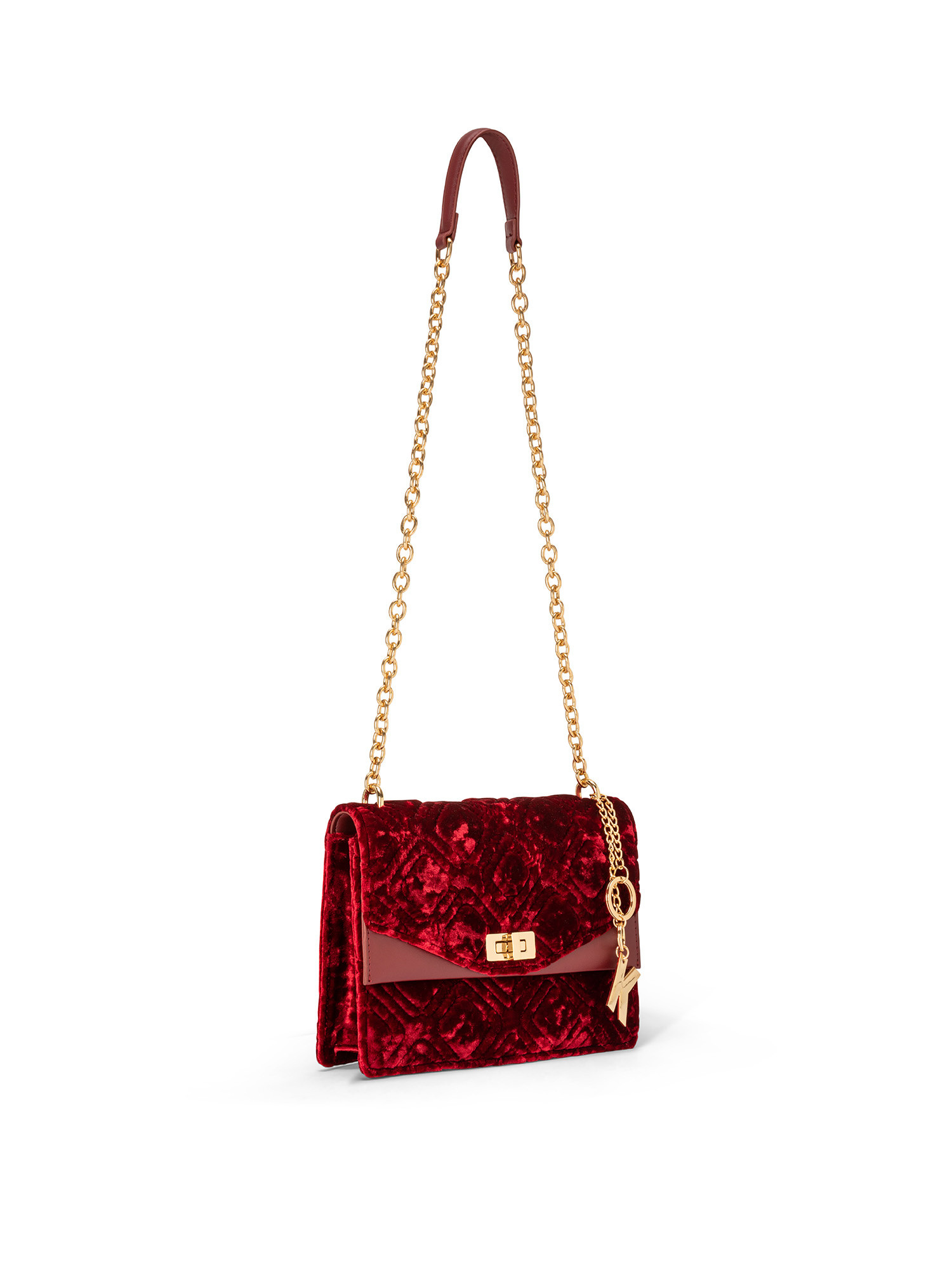 Koan - Velvet shoulder bag, Red, large image number 1