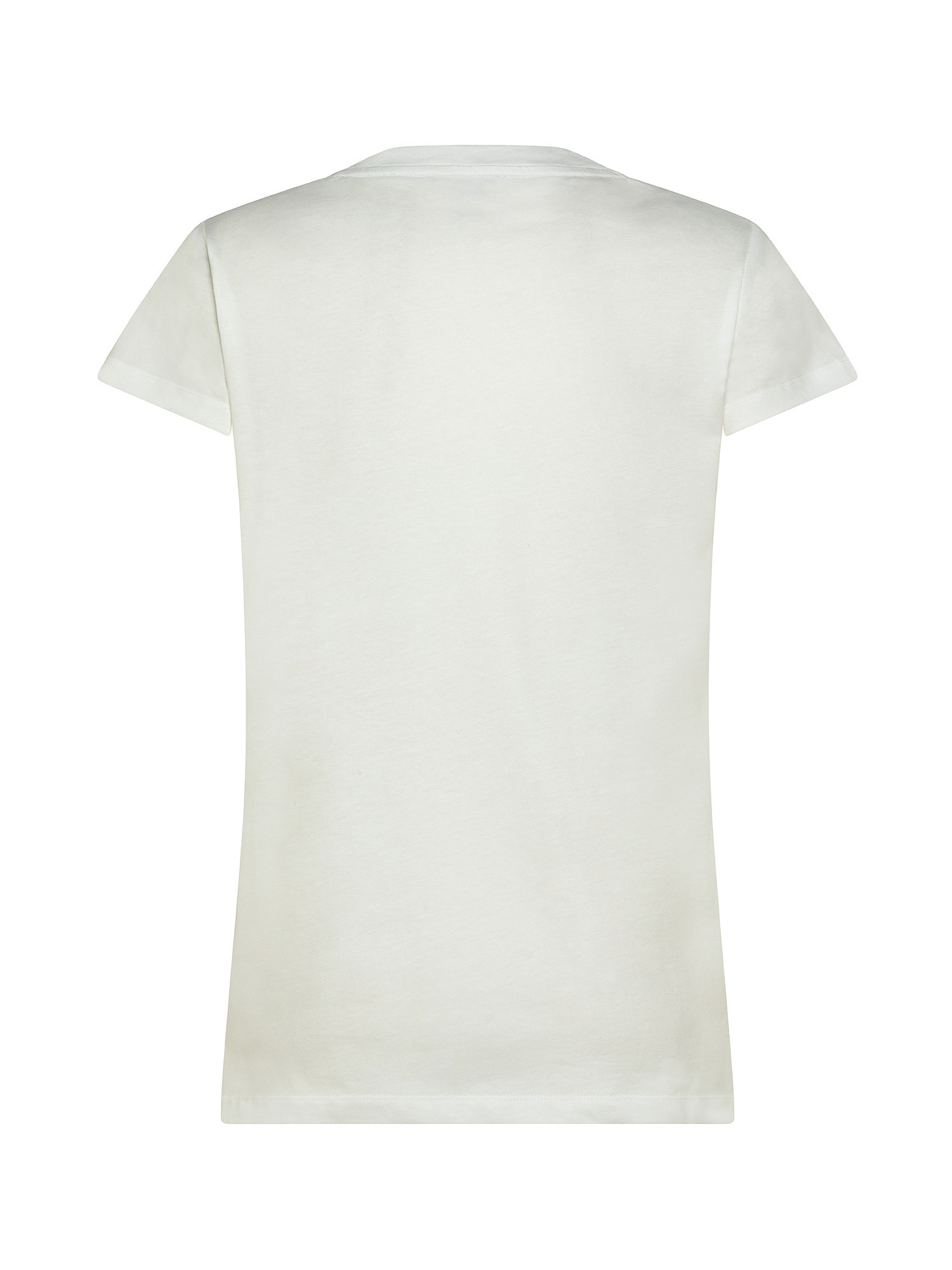 T-shirt in cotone, Bianco sporco, large image number 1