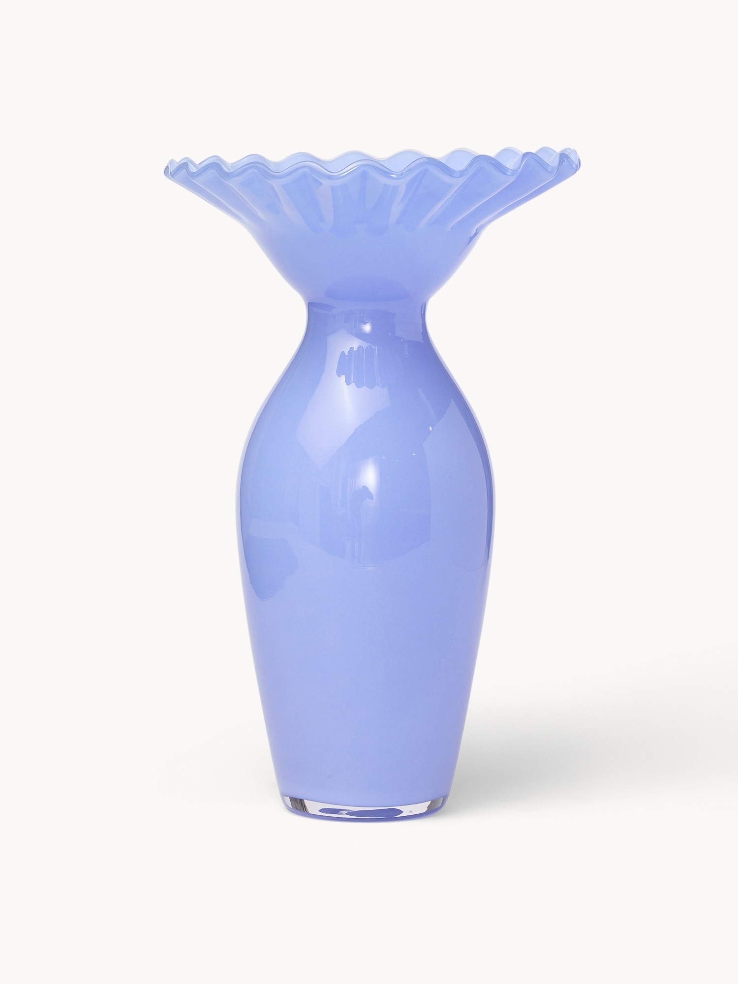 Vaso in vetro colorato in pasta fatto a mano, Blu, large image number 0