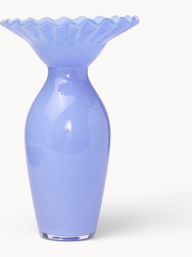 Vaso in vetro colorato in pasta fatto a mano