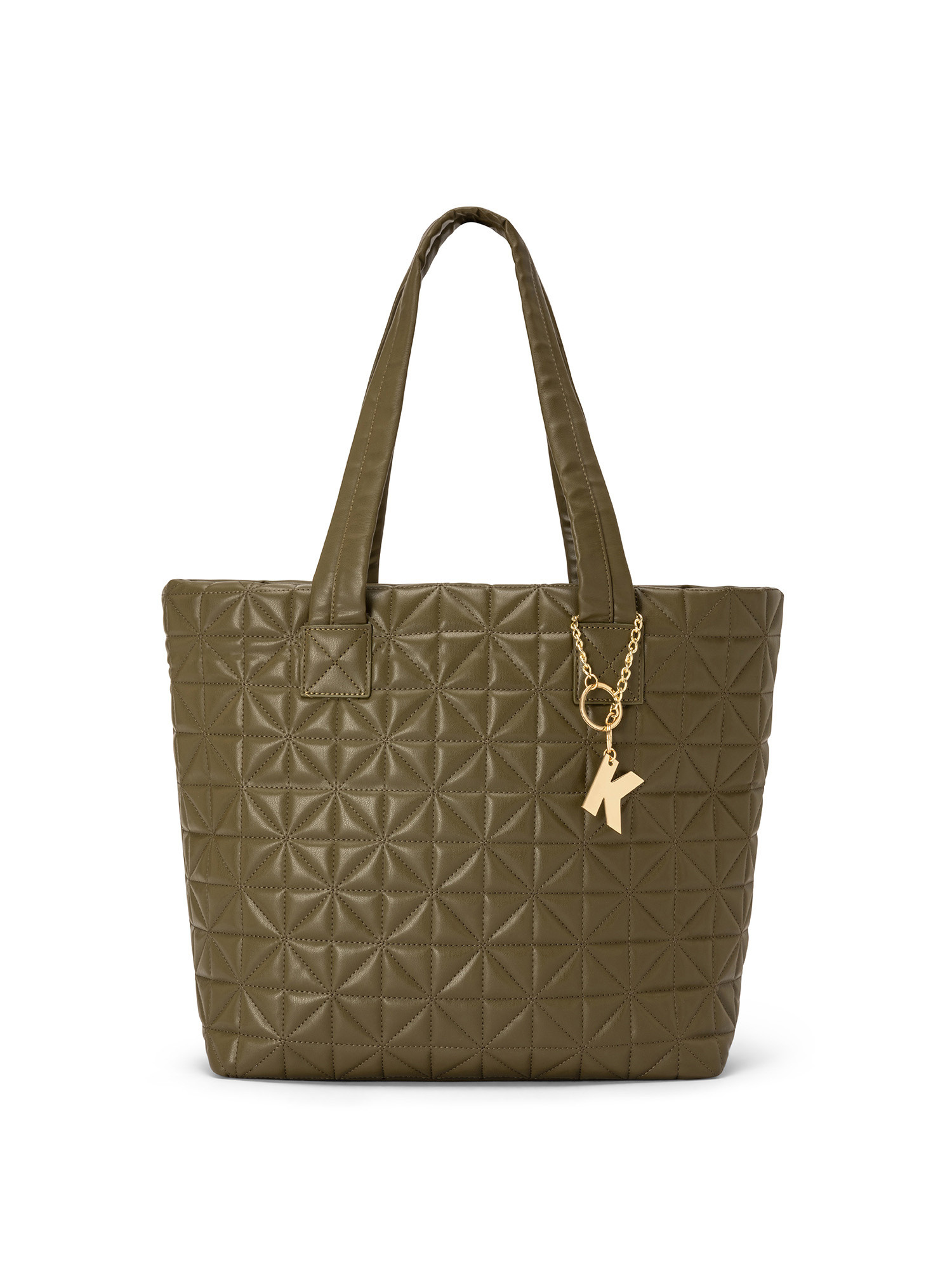 Koan - Shopping bag con motivo, Verde, large image number 0
