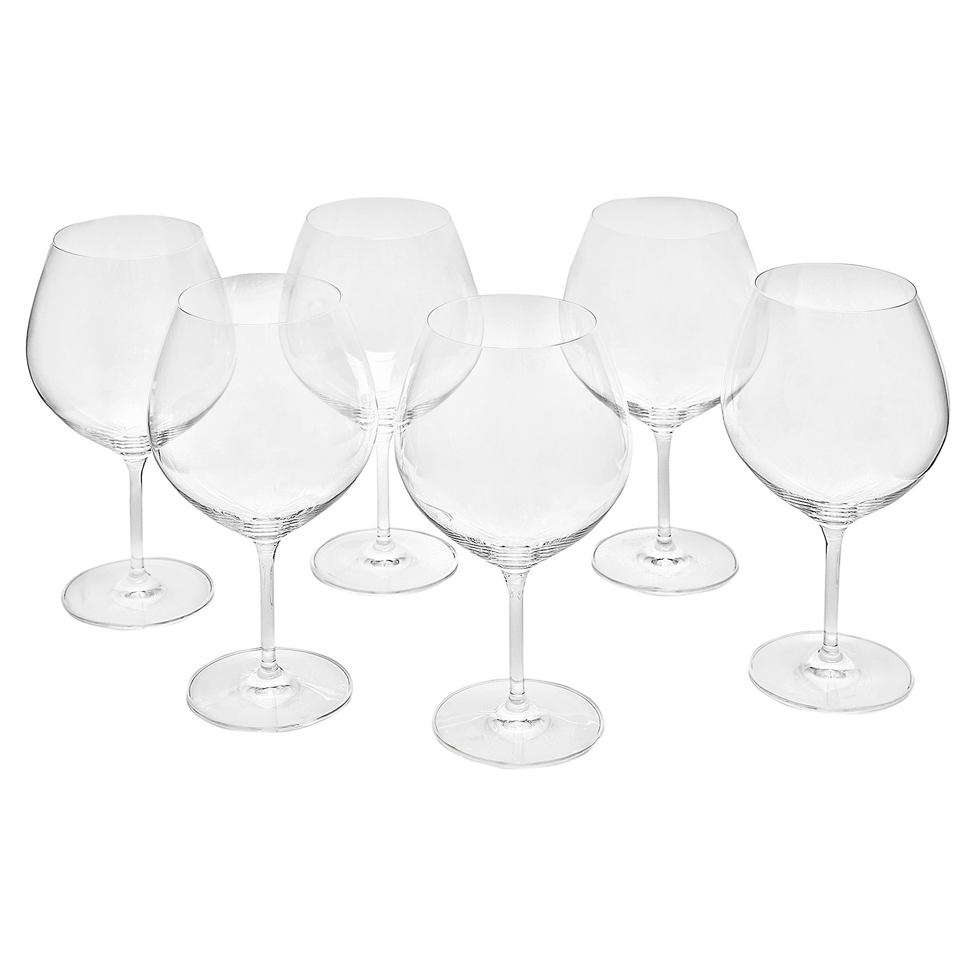 Set of 6 Cru goblets, Transparent, large image number 1