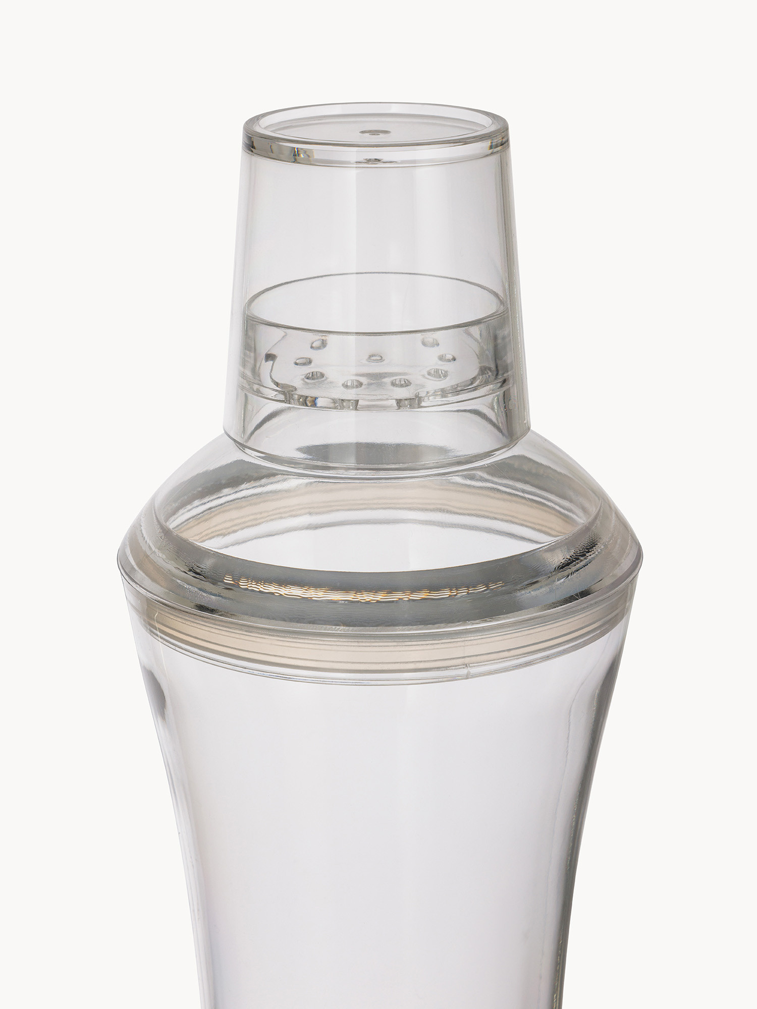 Shaker in plastica trasparente, Trasparente, large image number 1