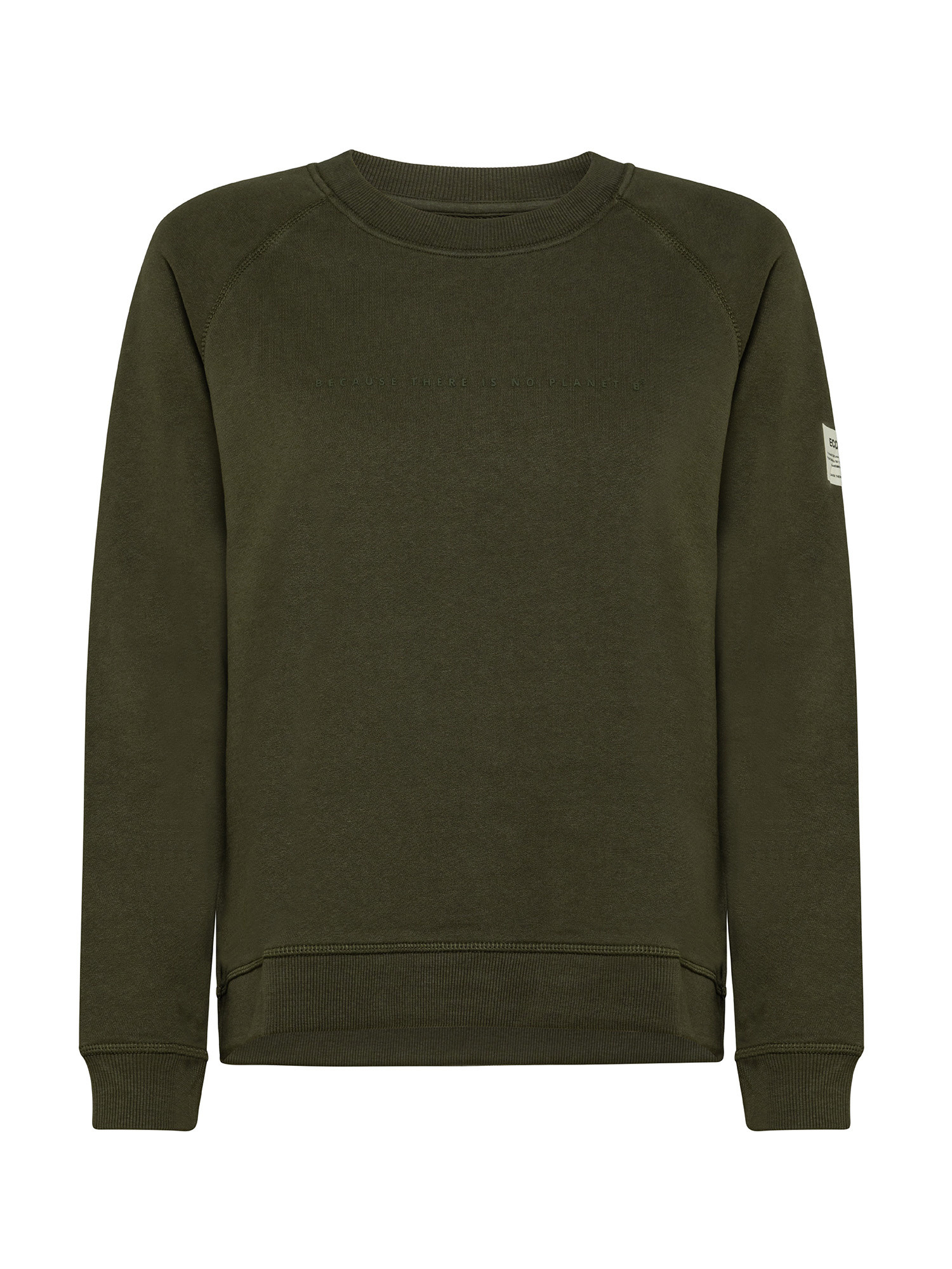 Ecoalf - Sirah sweatshirt with print, Dark Green, large image number 0