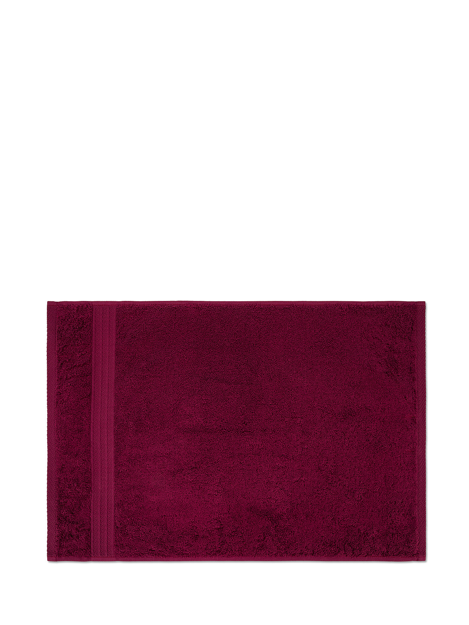 Asciugamano puro cotone tinta unita Zefiro, Rosso ciliegia, large image number 1