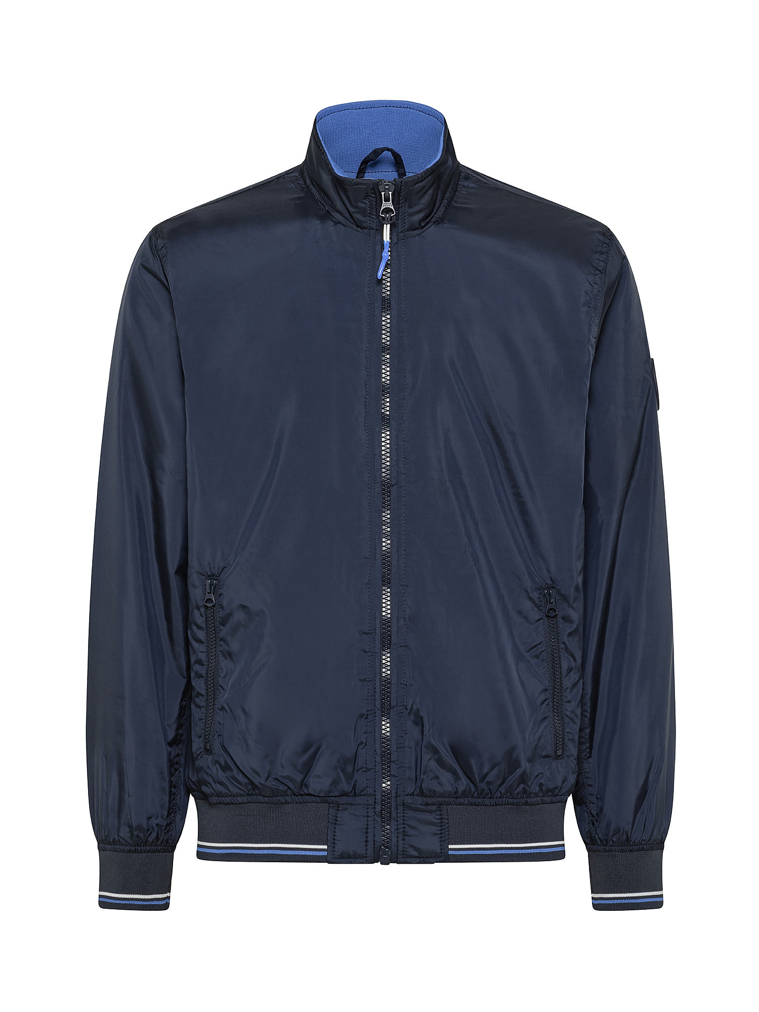 Jake back zip jacket, Dark Blue, large image number 0