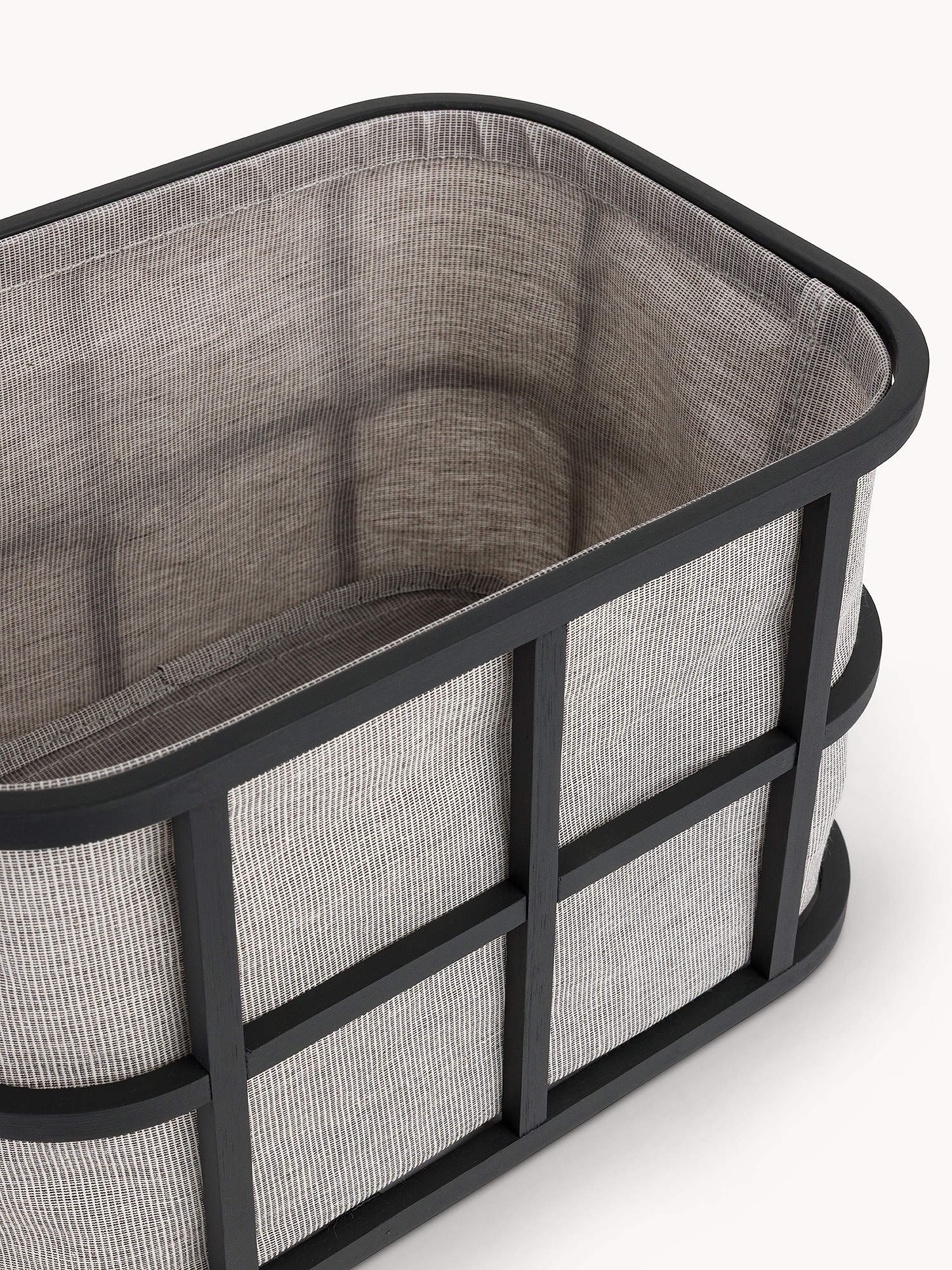 Cesto in stile moderno, Grigio, large image number 1