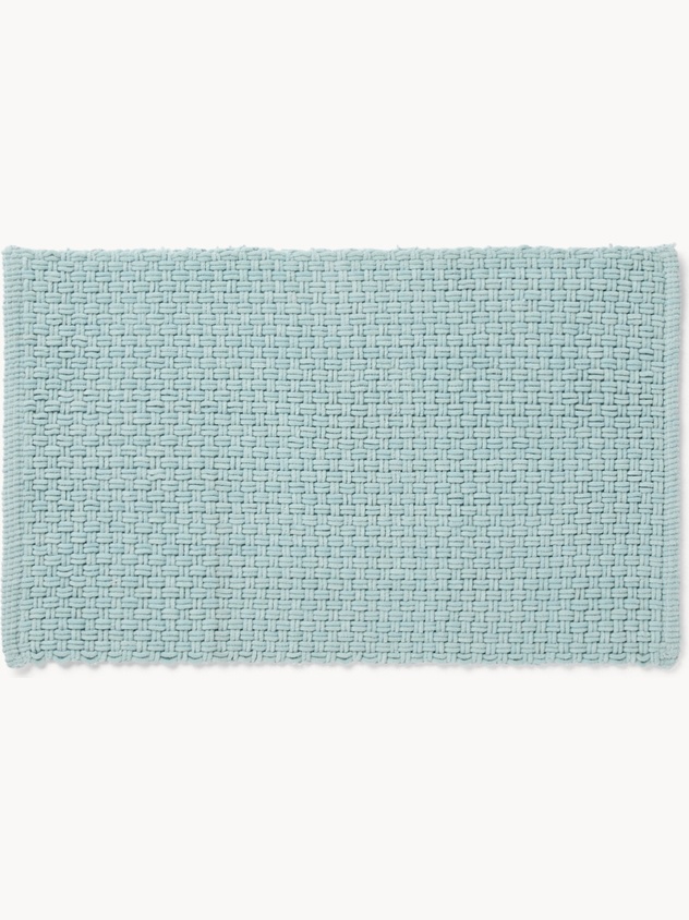 Tappeto bagno in ciniglia effetto intrecciato - Prezzo di lancio