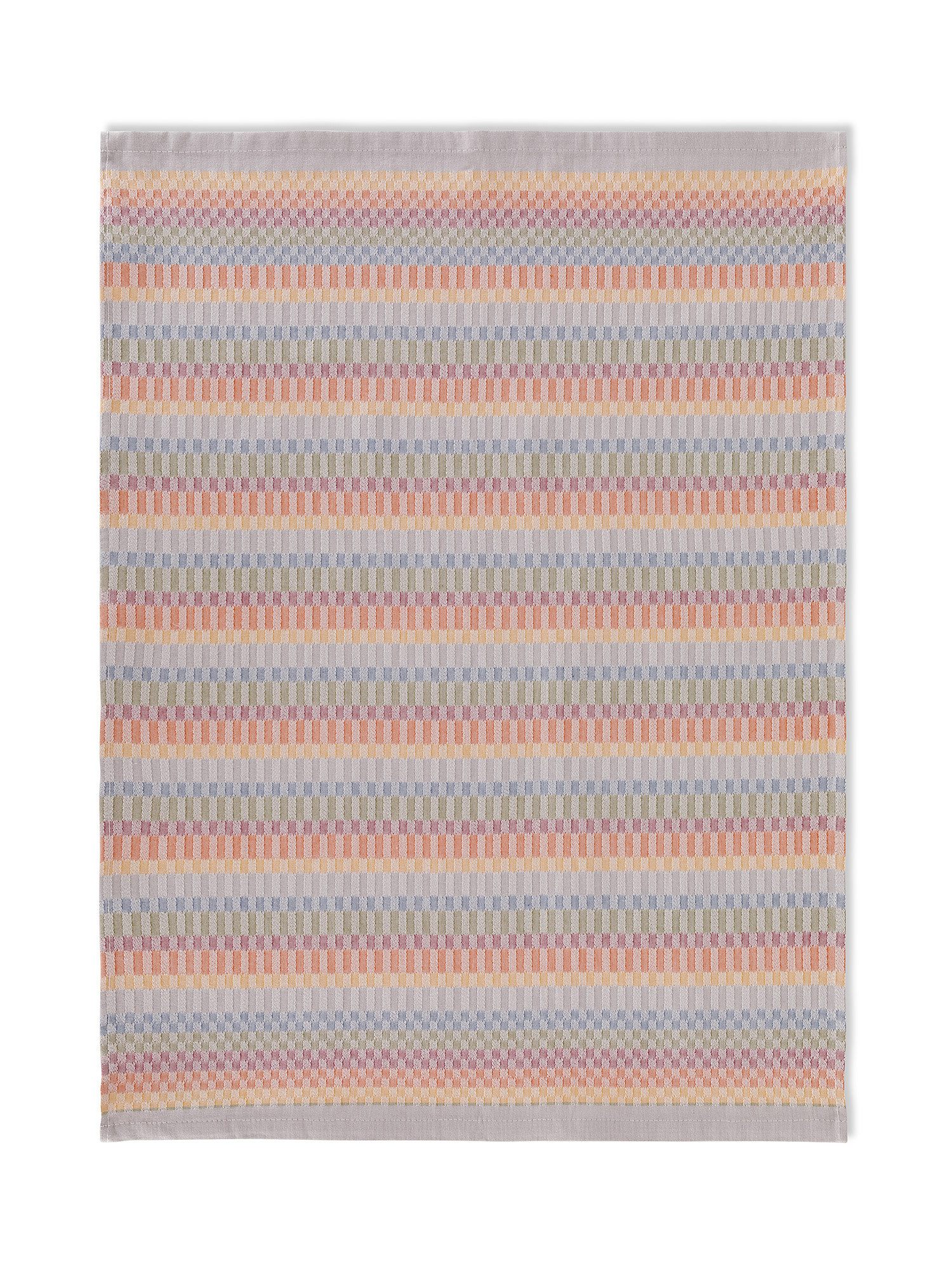 Pure cotton tea towel with jacquard weave, Multicolor, large image number 1