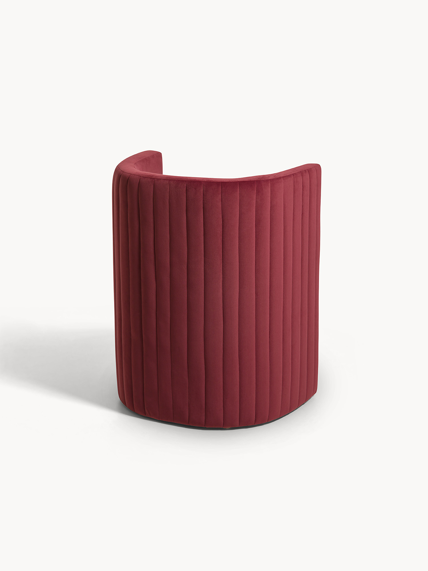 Set poltrona e pouf Round, Marrone, large image number 1