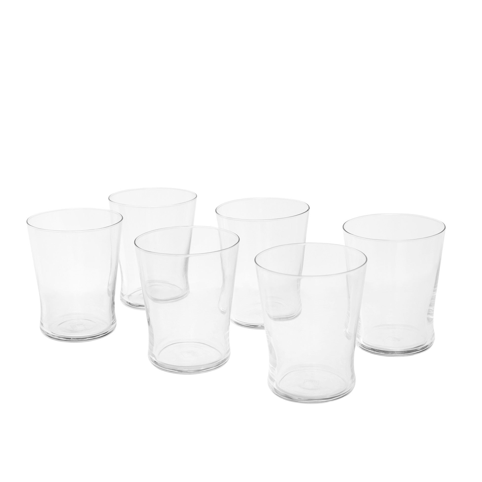Set of 6 Conic water tumblers, Transparent, large image number 0
