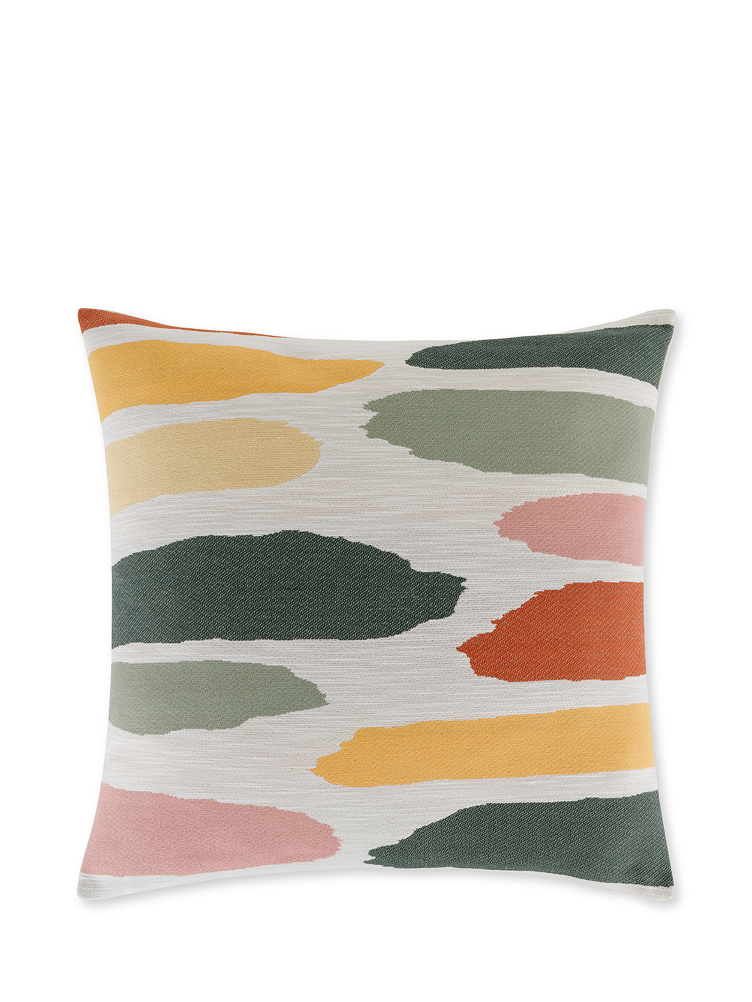 Cloud motif jacquard cushion 50x50cm, Multicolor, large image number 0